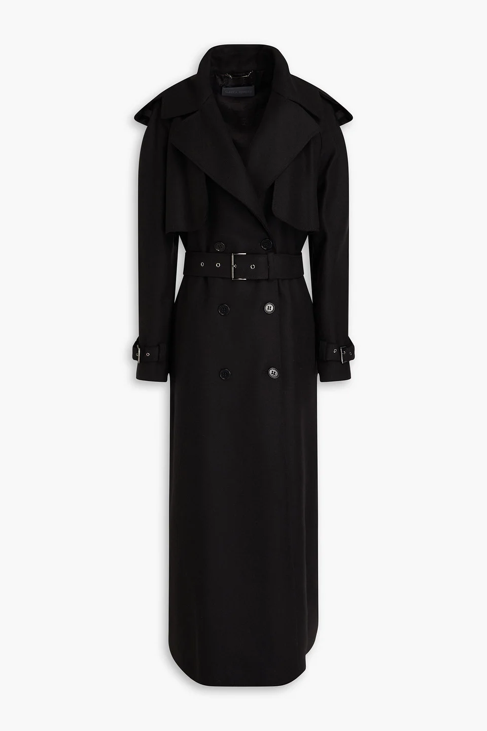 Double-breasted wool-blend felt coat - 1