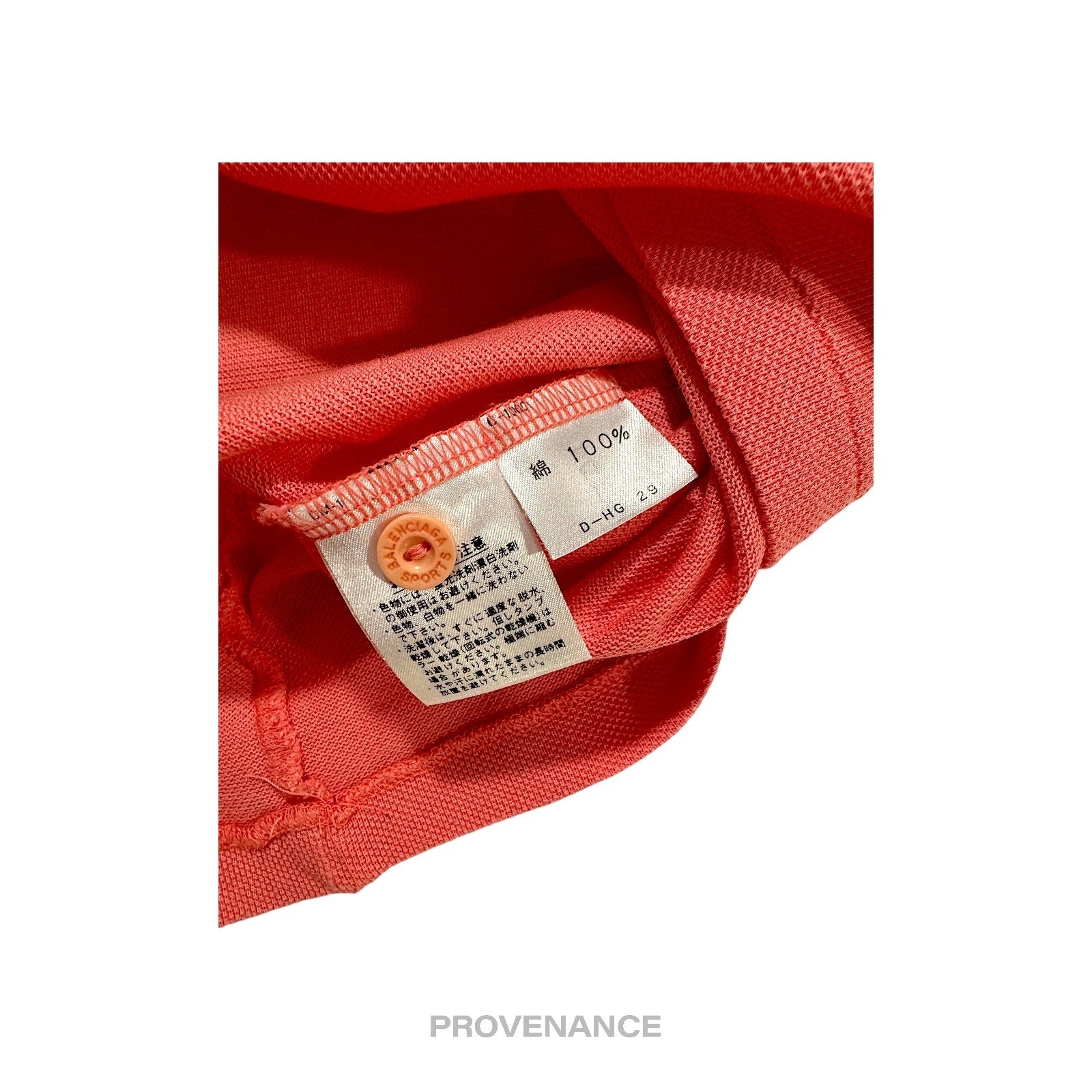 Balenciaga Sports Golf Polo Shirt - Watermelon Red M - 9