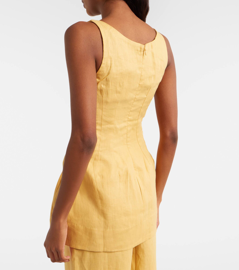 Syna peplum linen top 5