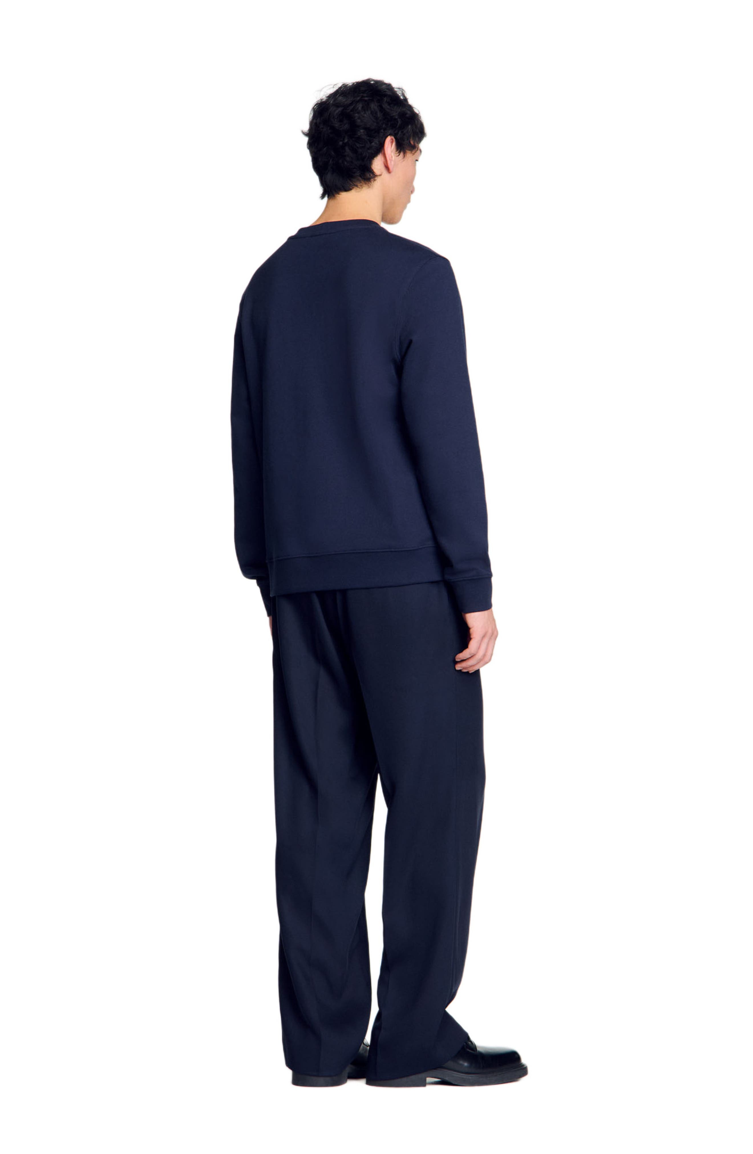 SANDRO Sweater with snake detail in Midnight Blue at Nordstrom - 3