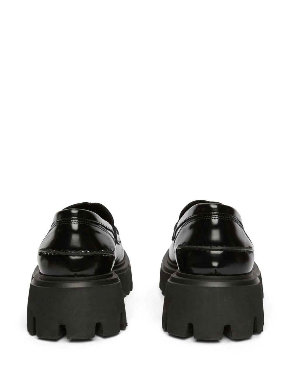chunky eather penny loafers - 3