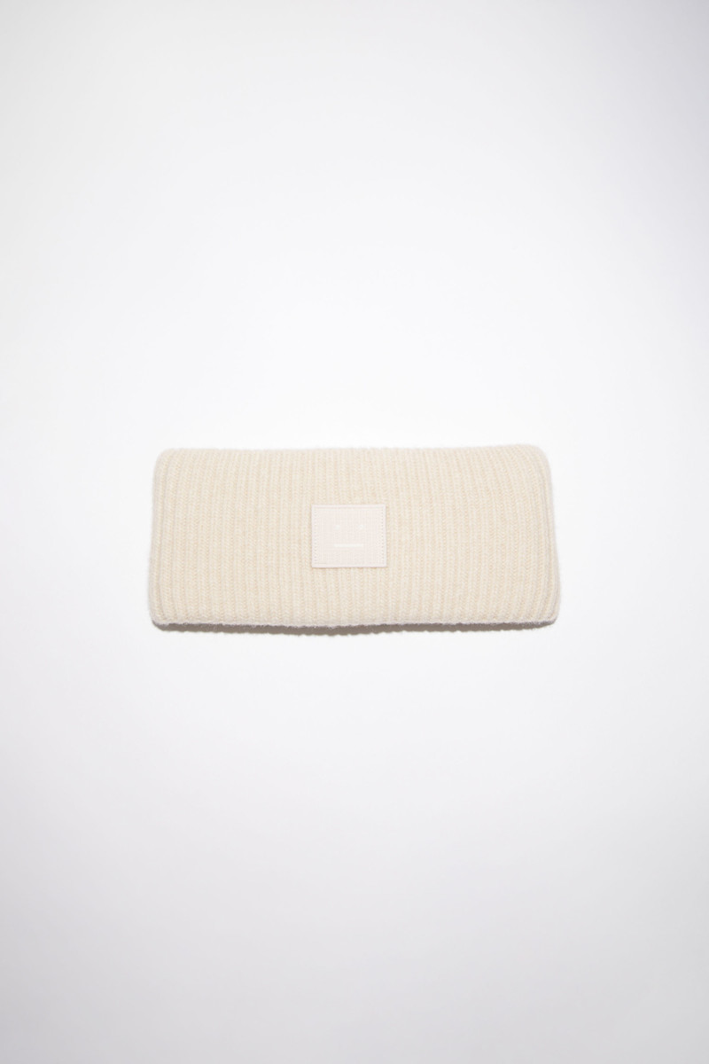 Ribbed knit headband - Oatmeal melange 1