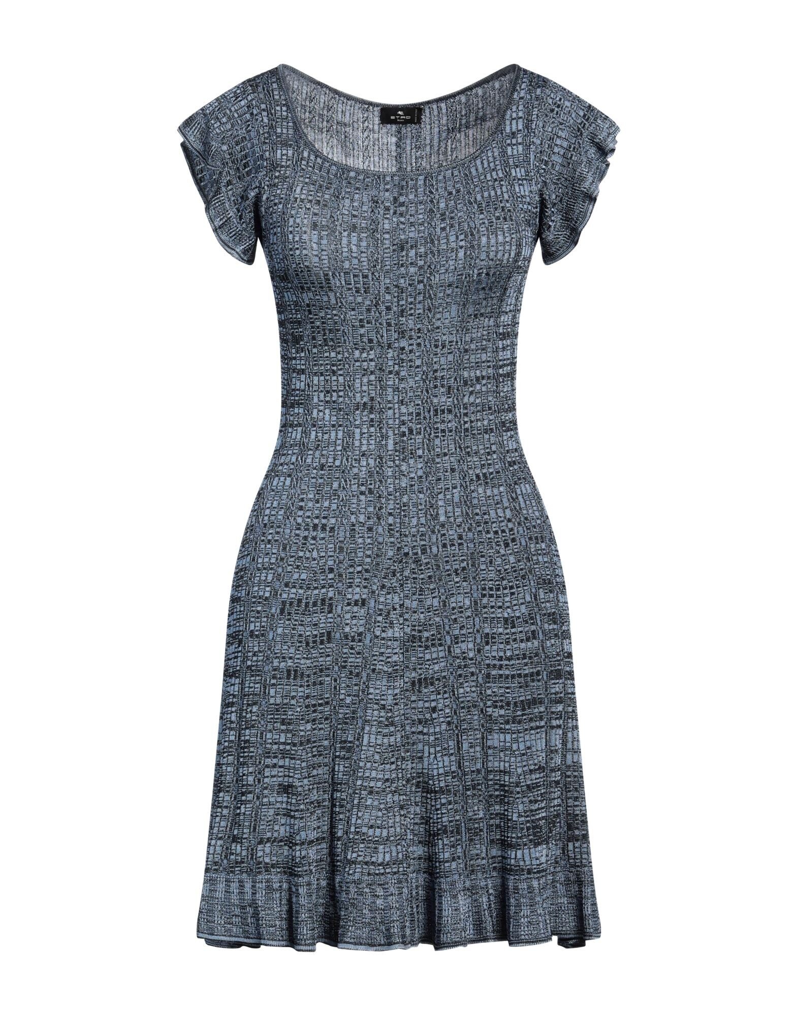 Slate blue Women's Short Dress - 1