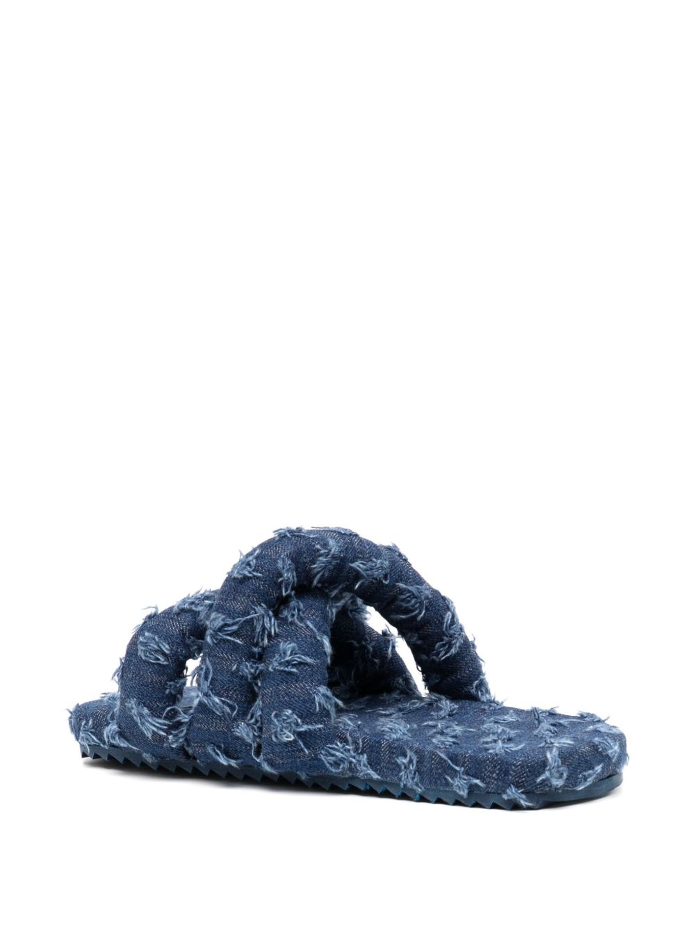 Tyre padded denim slides - 3
