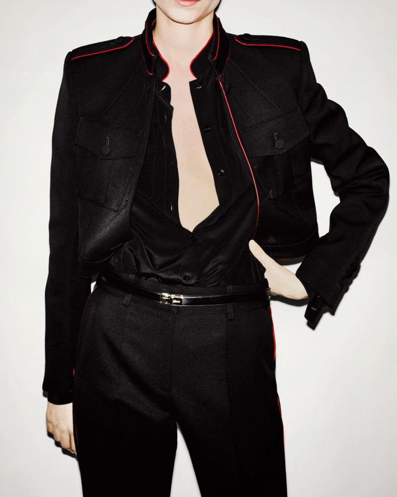 SHARP WOOL GABARDINE OFFICER JACKET WITH PIPING 6