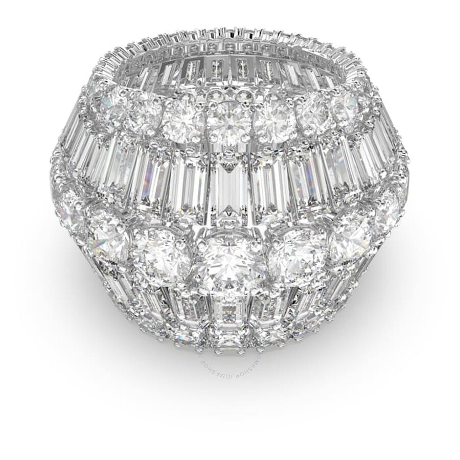 Swarovski - Swarovski Hyperbolamixed Cuts Cocktail Ring, Size 55 - 1
