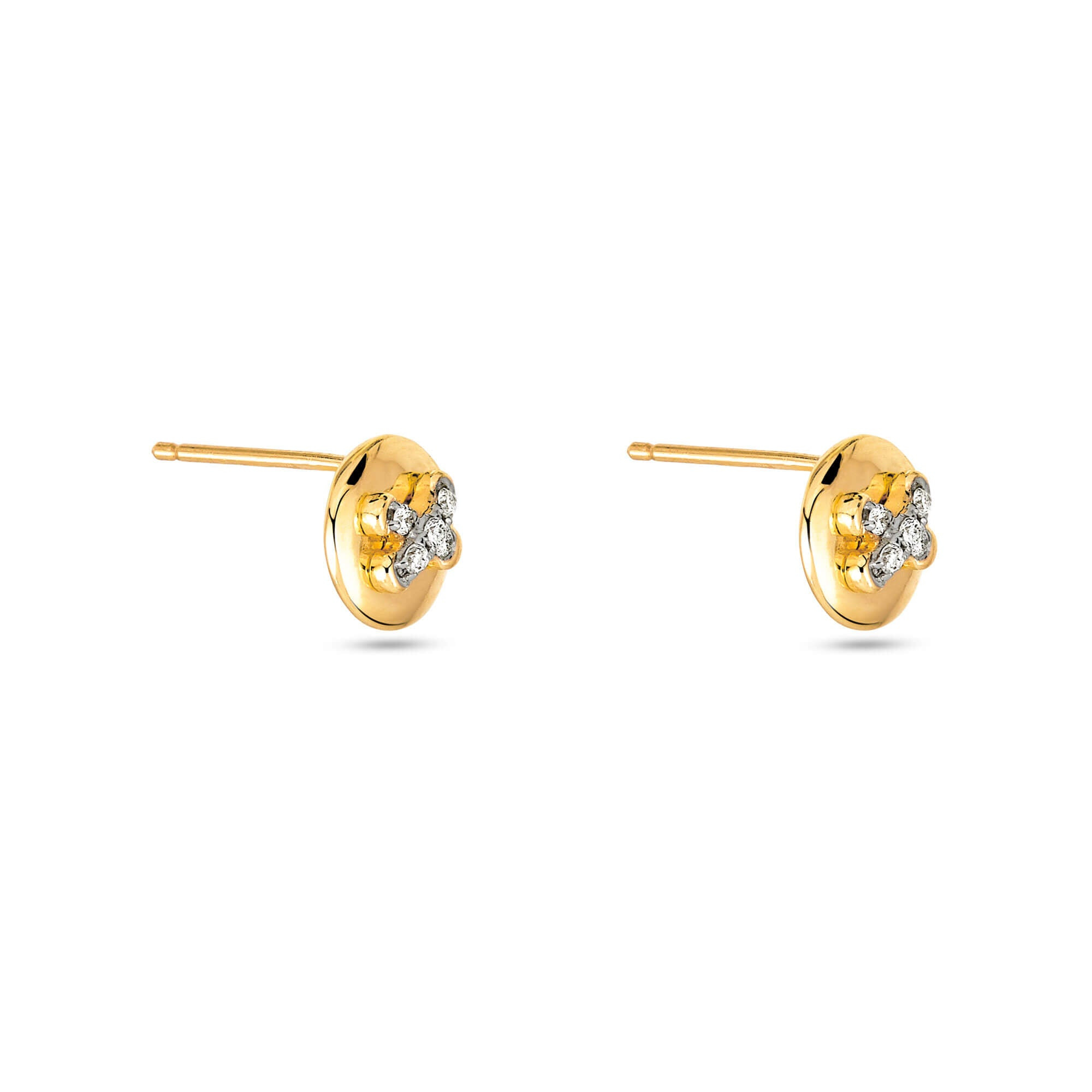 Diamond Button Studs - 3