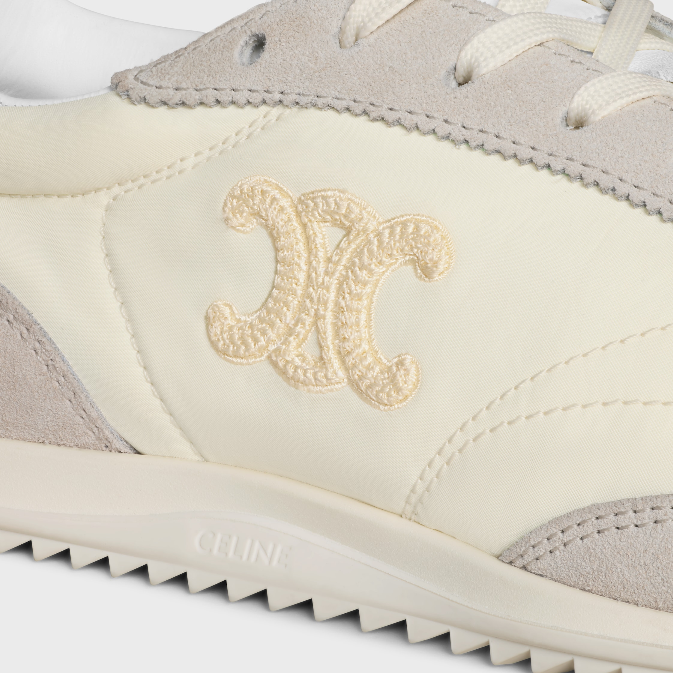 CELINE RACER LOW TOP SNEAKER IN NYLON, SUEDE CALFSKIN AND CALFSKIN - 5