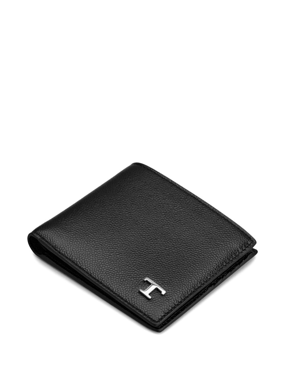 logo-plaque leather wallet - 3