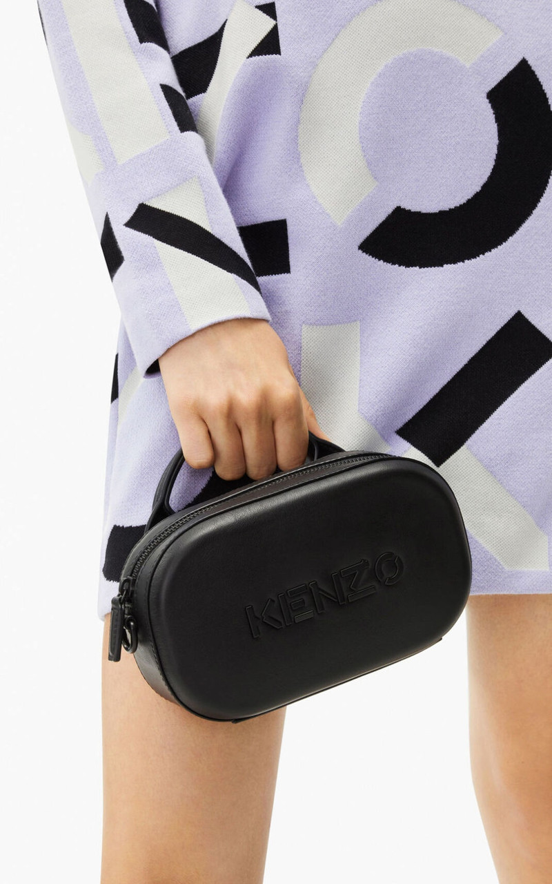 KENZO KENZO Logo small leather cross-body bag outlook