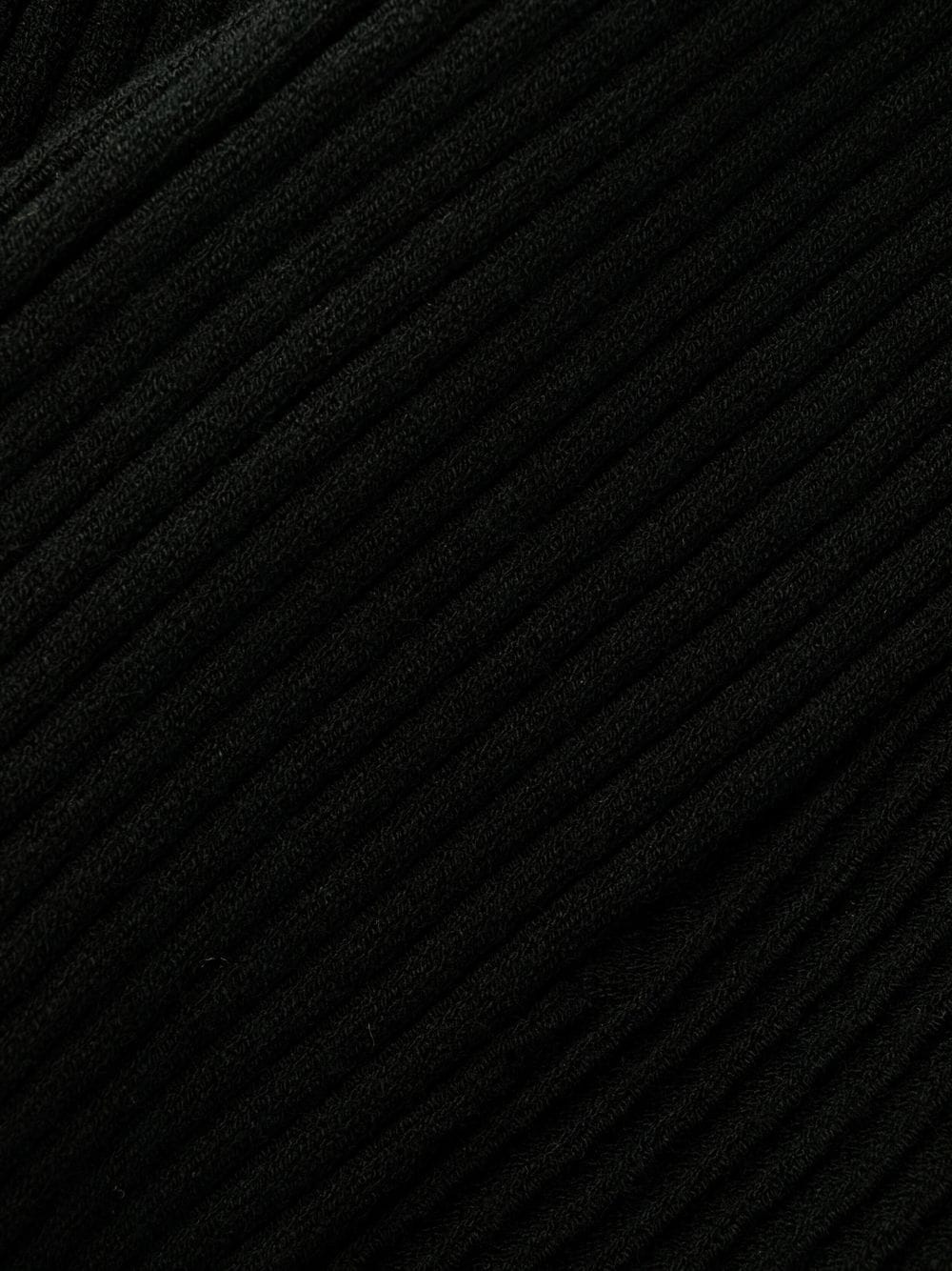 lace-detail ribbed-knit dress - 6