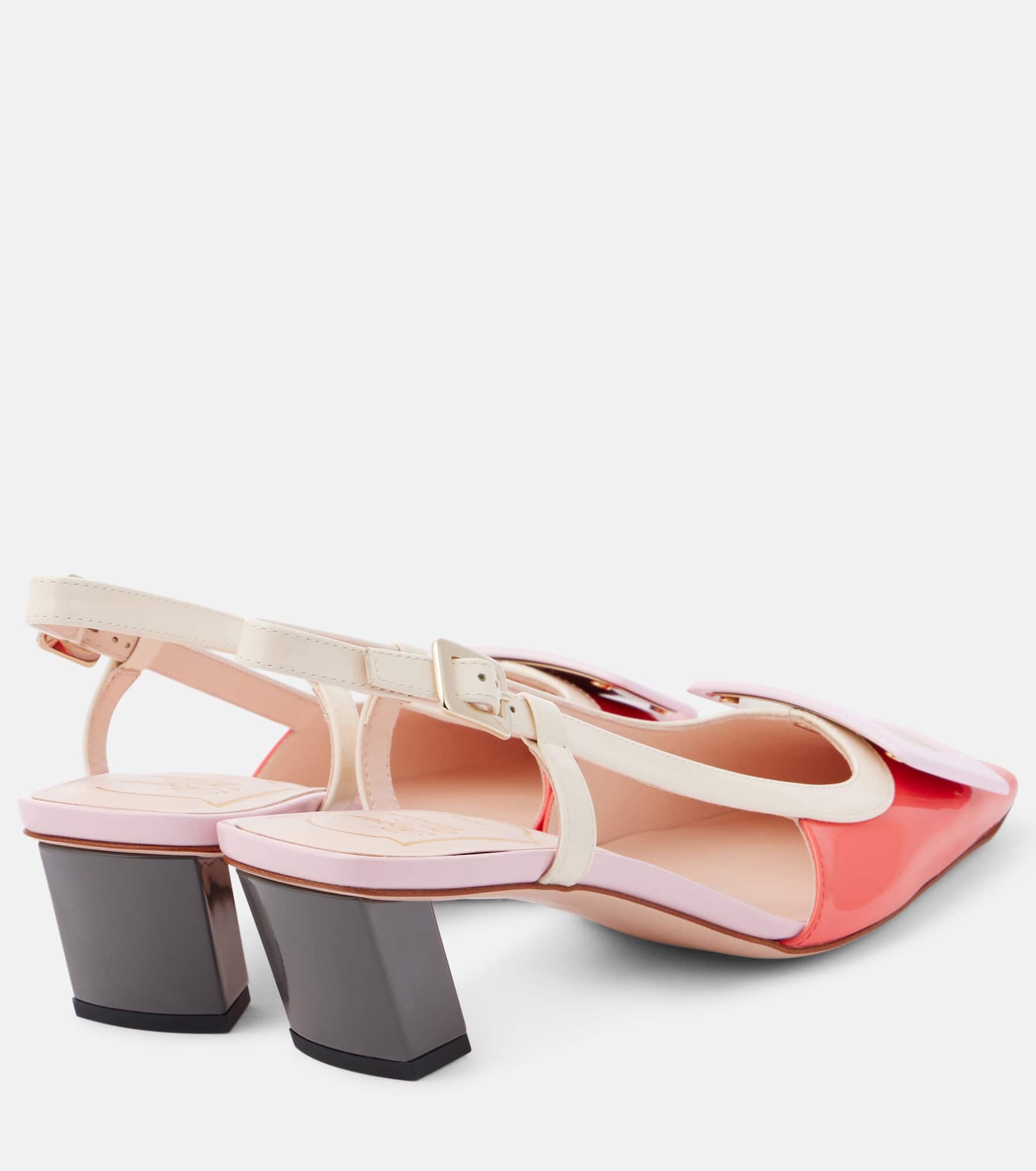 BV patent leather slingback pumps - 2
