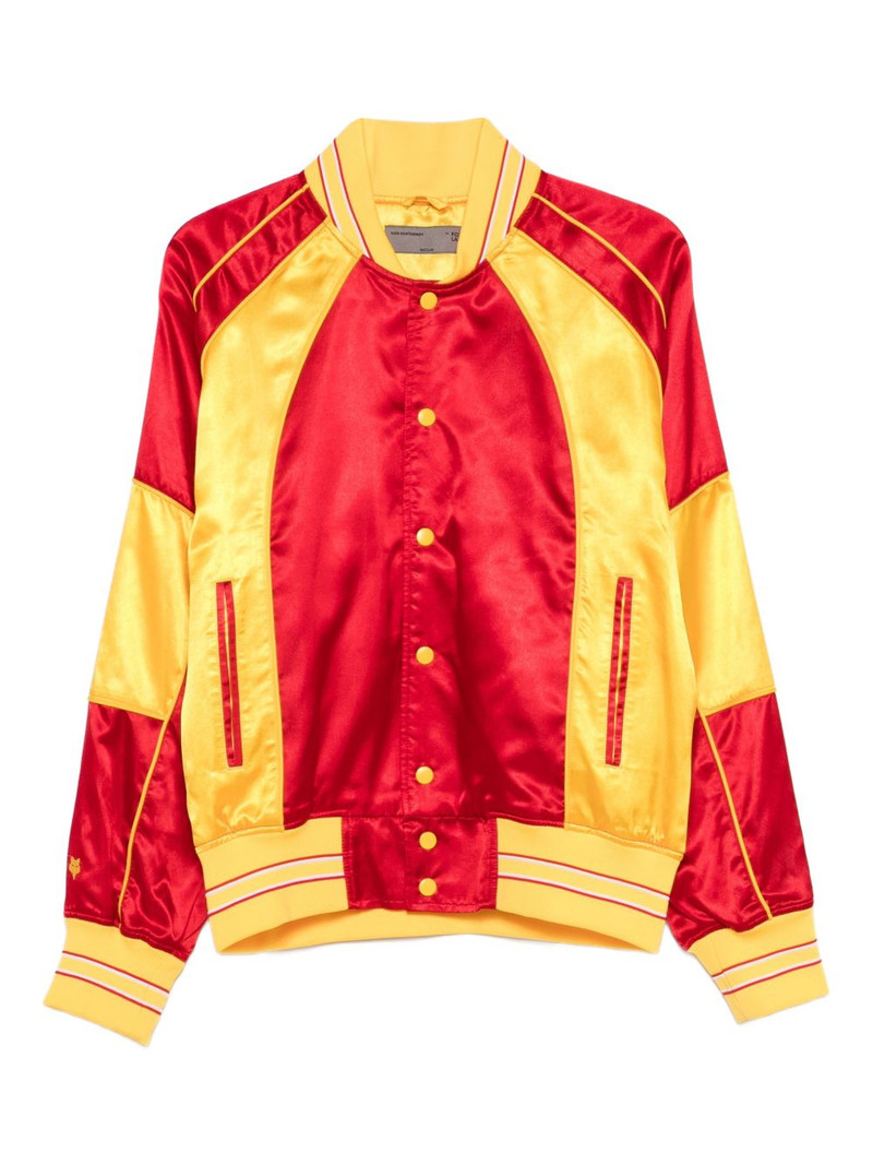 x Fox Lab contrast bomber jacket 1