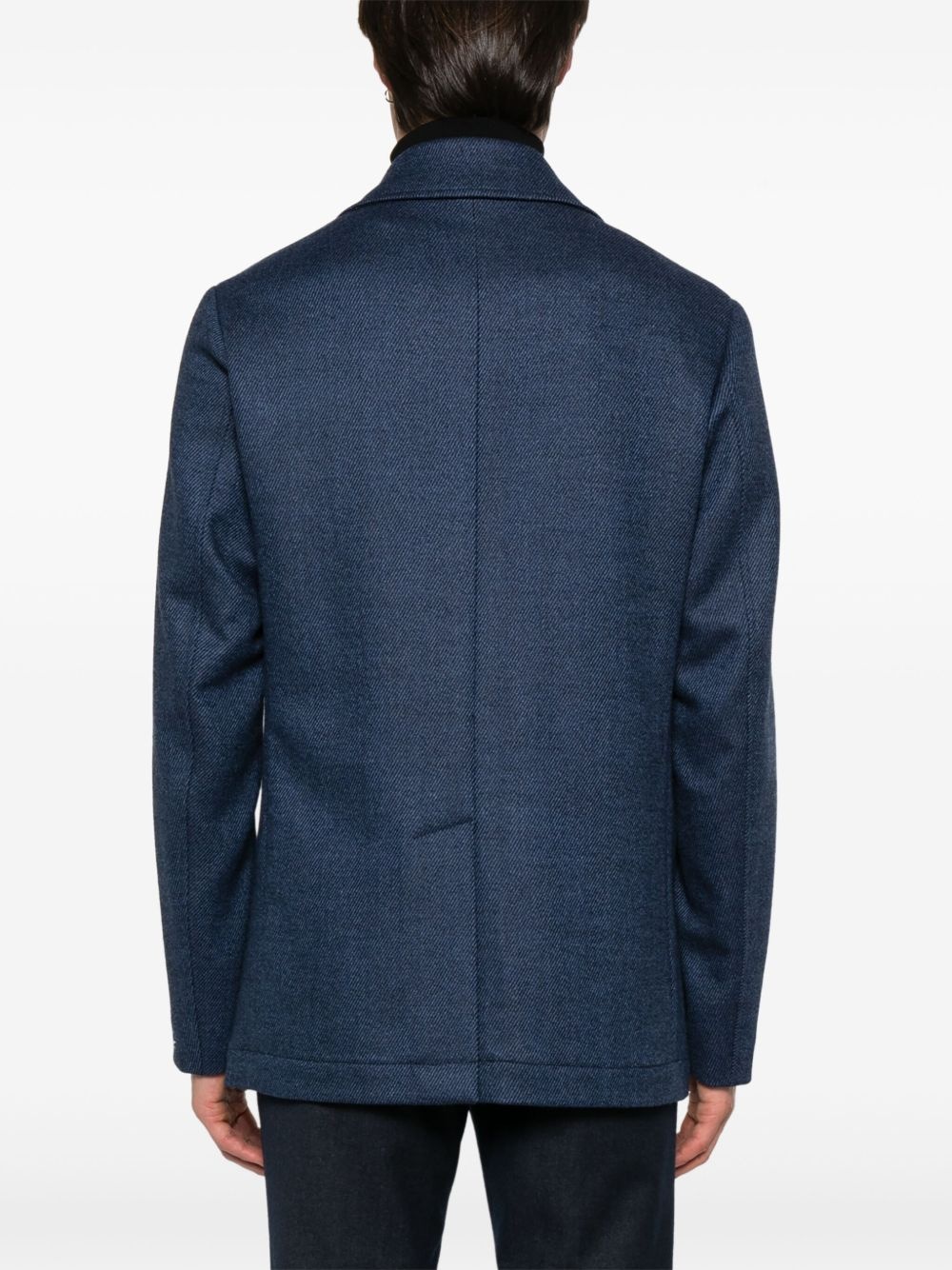 striped peacoat - 4