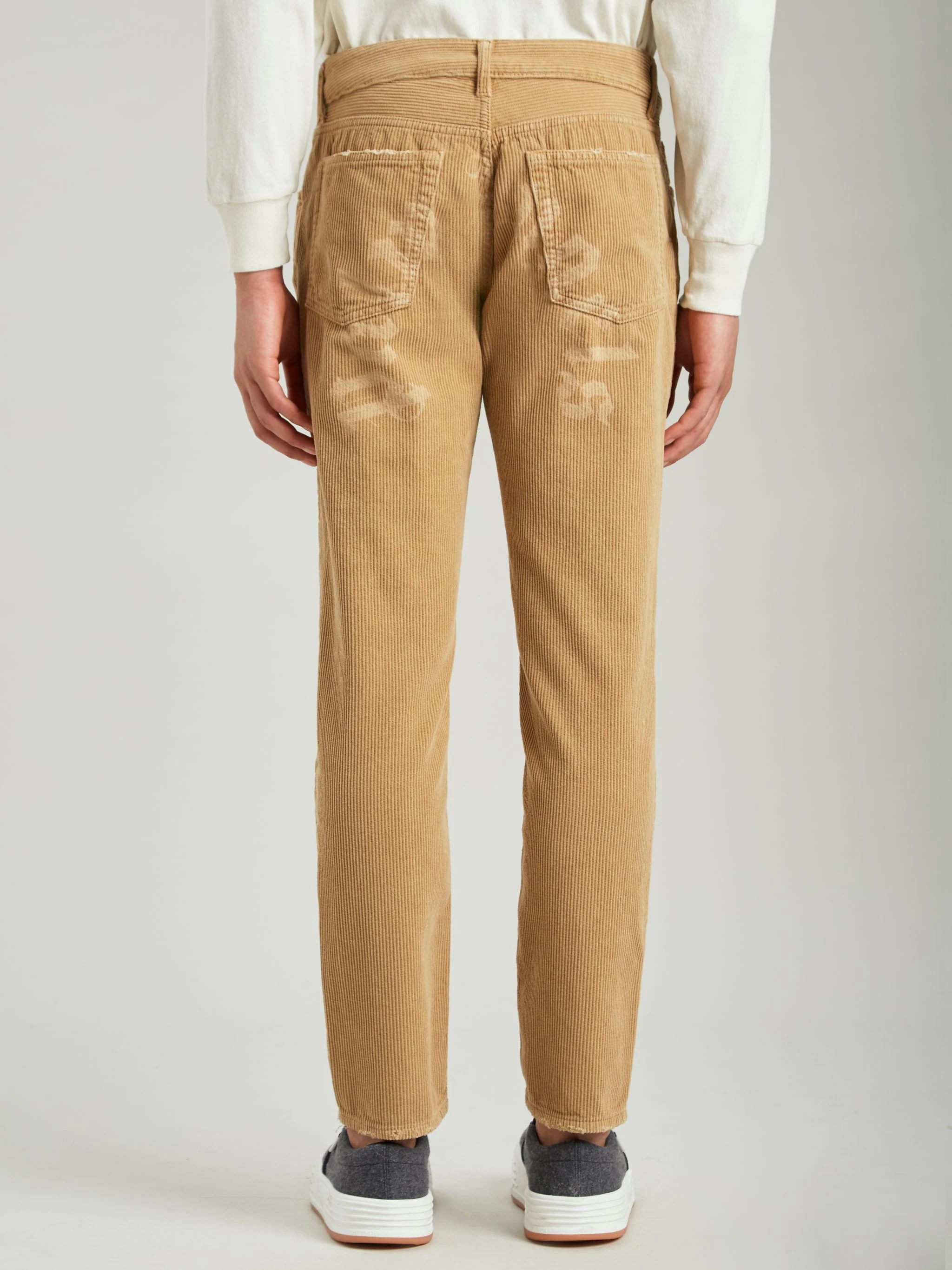 CURVED LOGO CORDUROY PANTS - 6