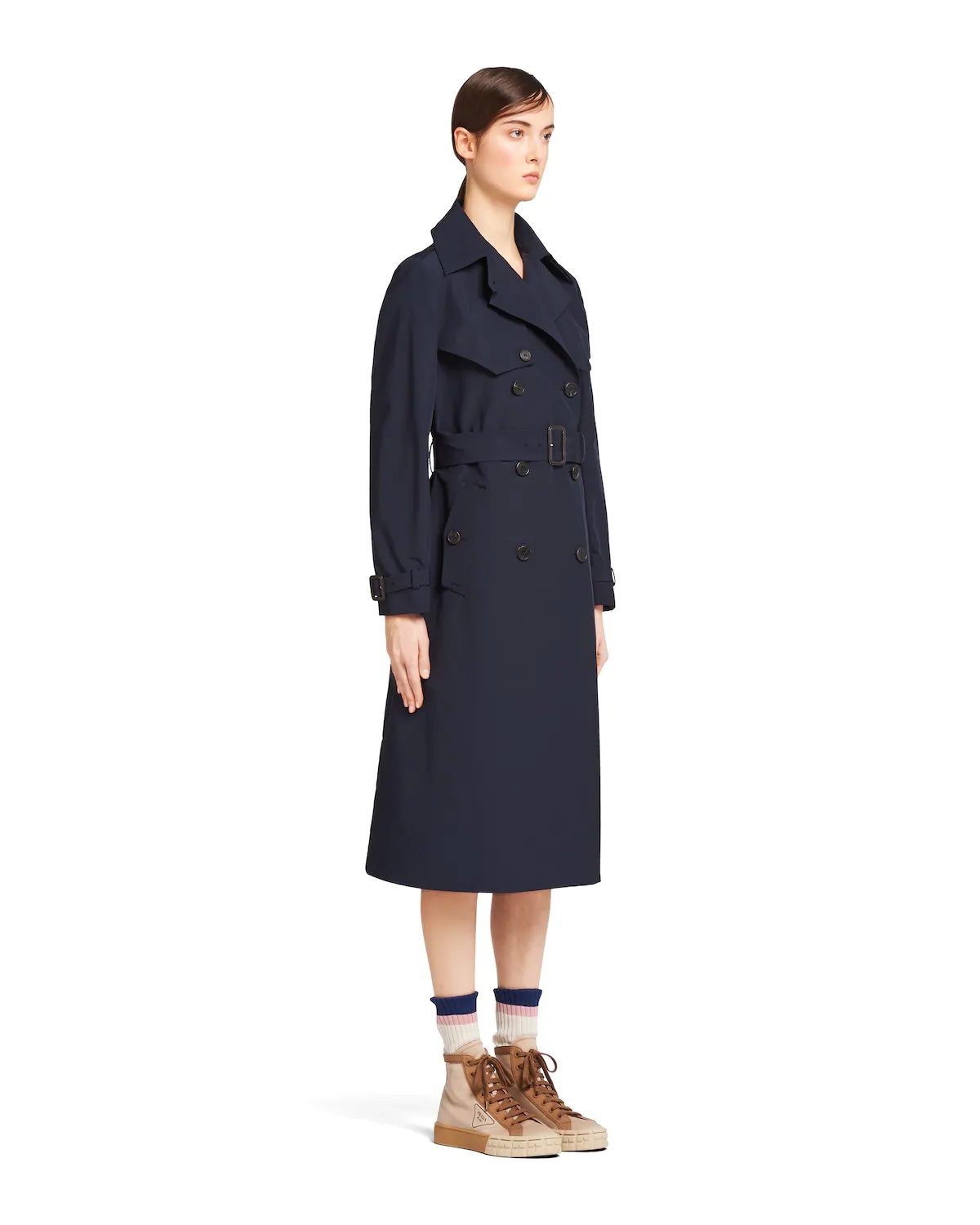 Technical poplin trench coat - 3