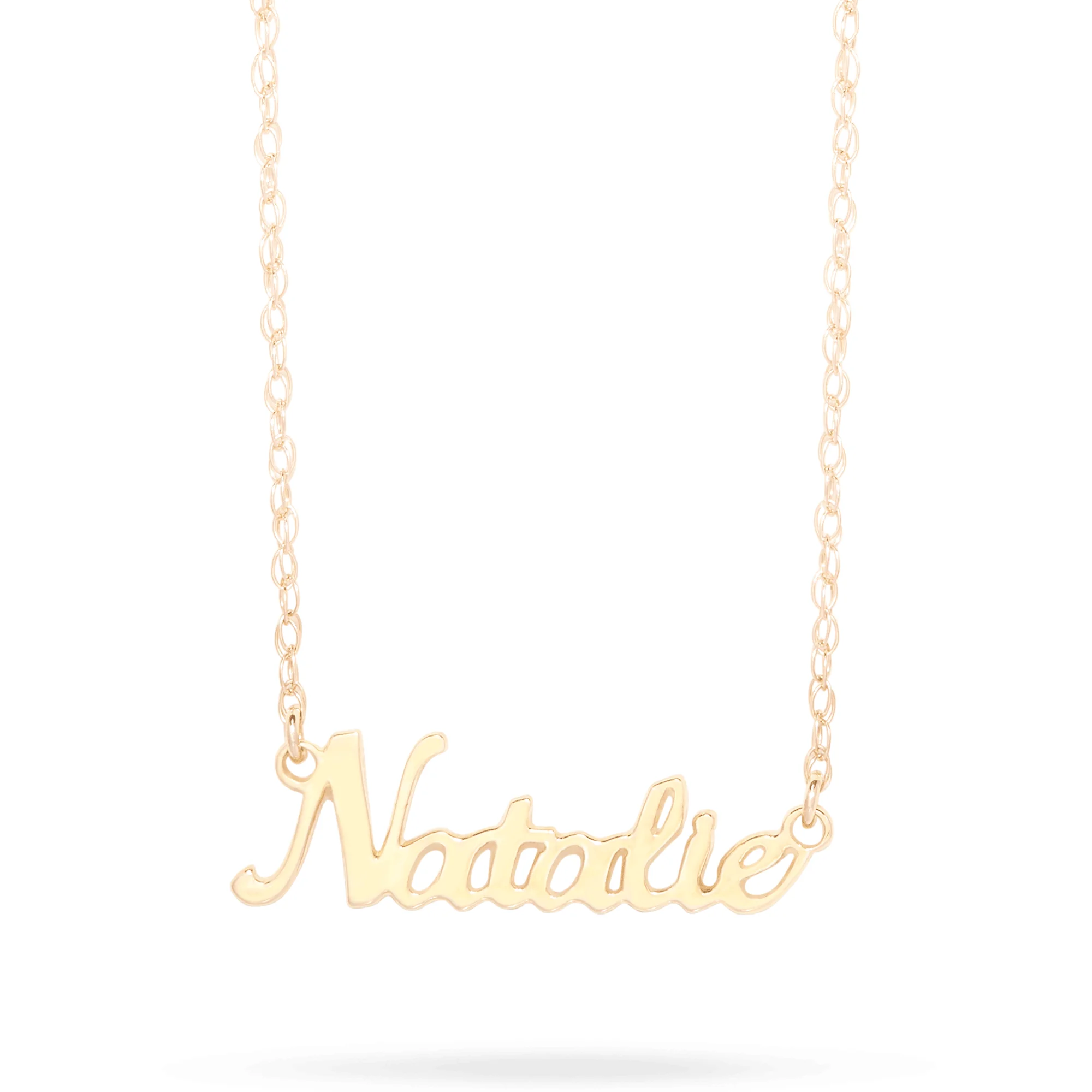 Say My Name Script Necklace - 1