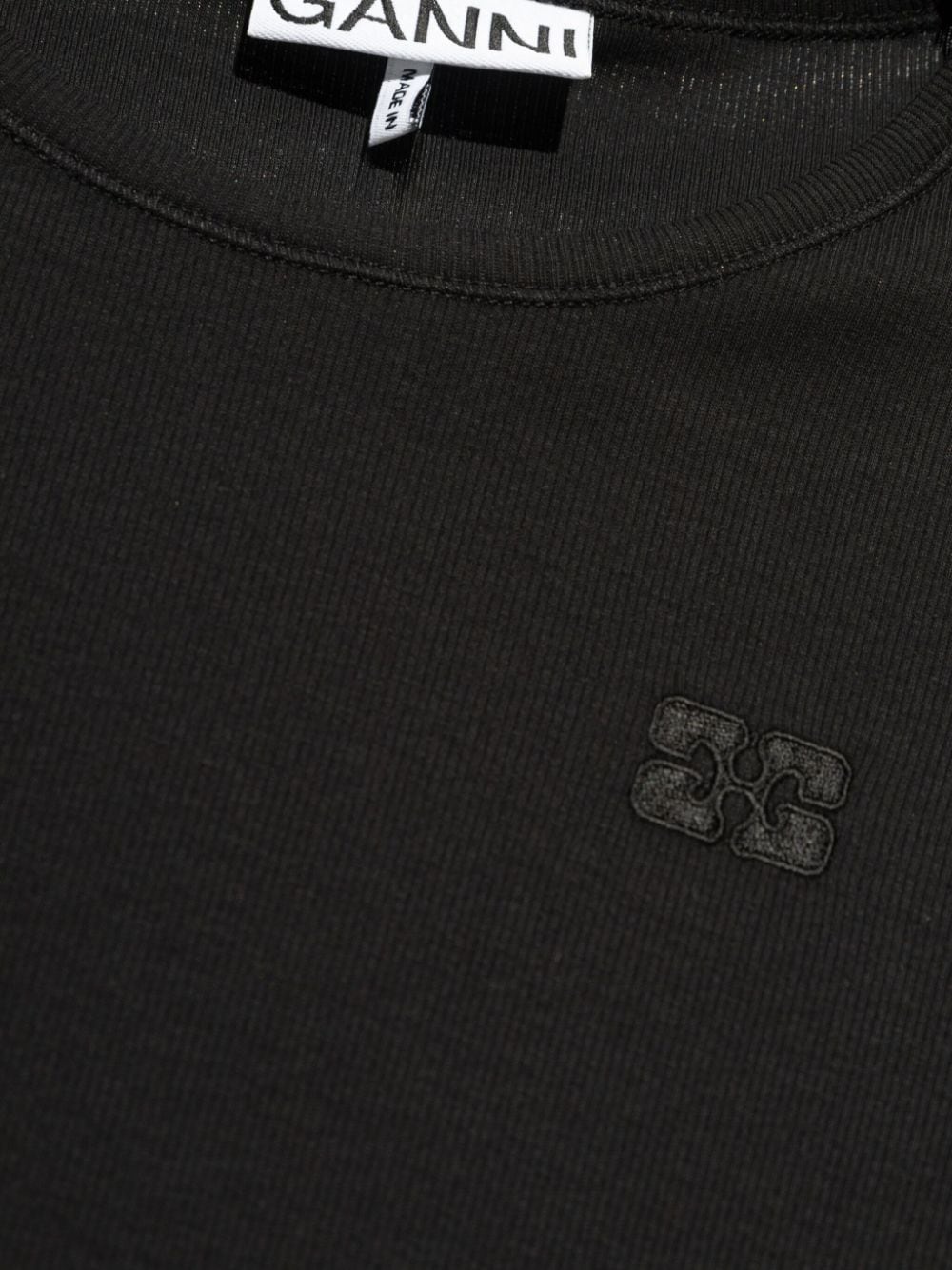 logo-appliquÃ© cotton T-shirt - 5