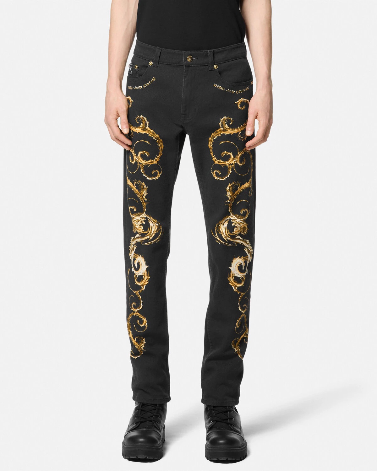 Chromo Couture Slim-Fit Jeans - 4