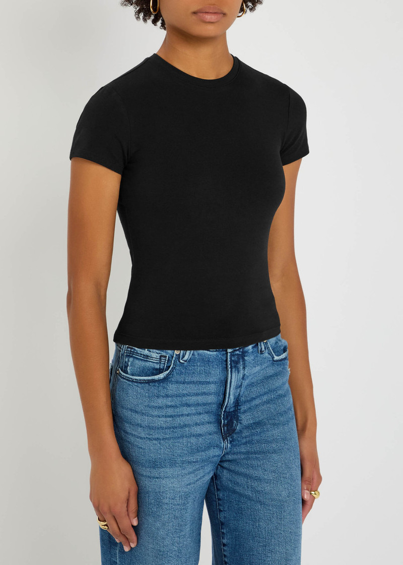 GOOD AMERICAN Good American Stretch-cotton T-shirt outlook