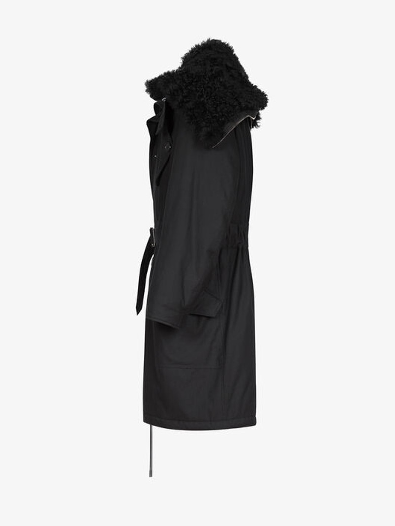 HOODED PARKA IN SHEEP LINING 4