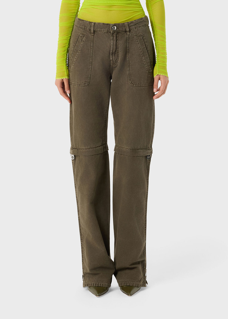 Blumarine STRAIGHT LEG CANVAS PANTS WITH ZIP outlook
