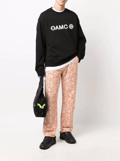 OAMC logo-print crew neck jumper outlook