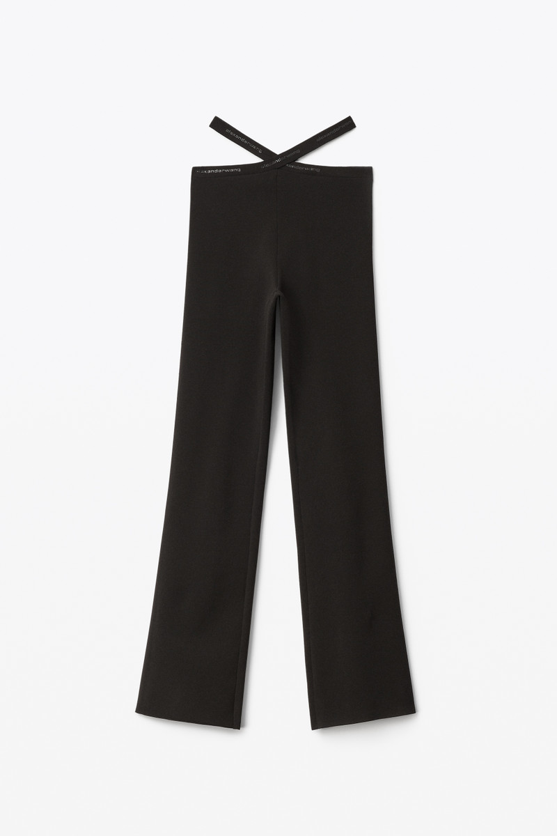 CRISSCROSS LOGO LEGGING IN VISCOSE KNIT 1