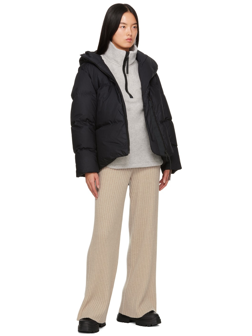 Black Garnet Down Jacket - 5