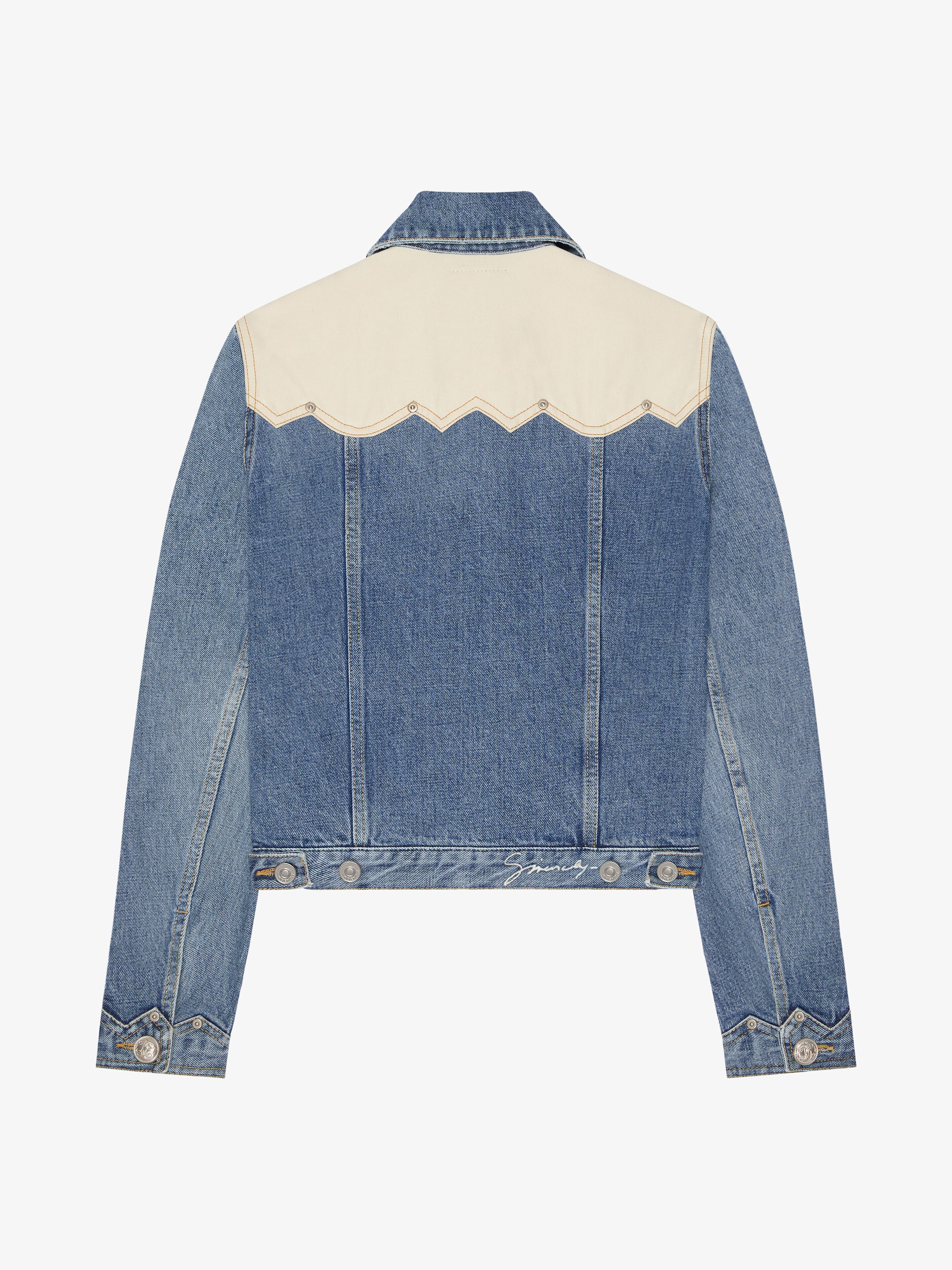 JACKET IN DENIM WITH YOKE - 4