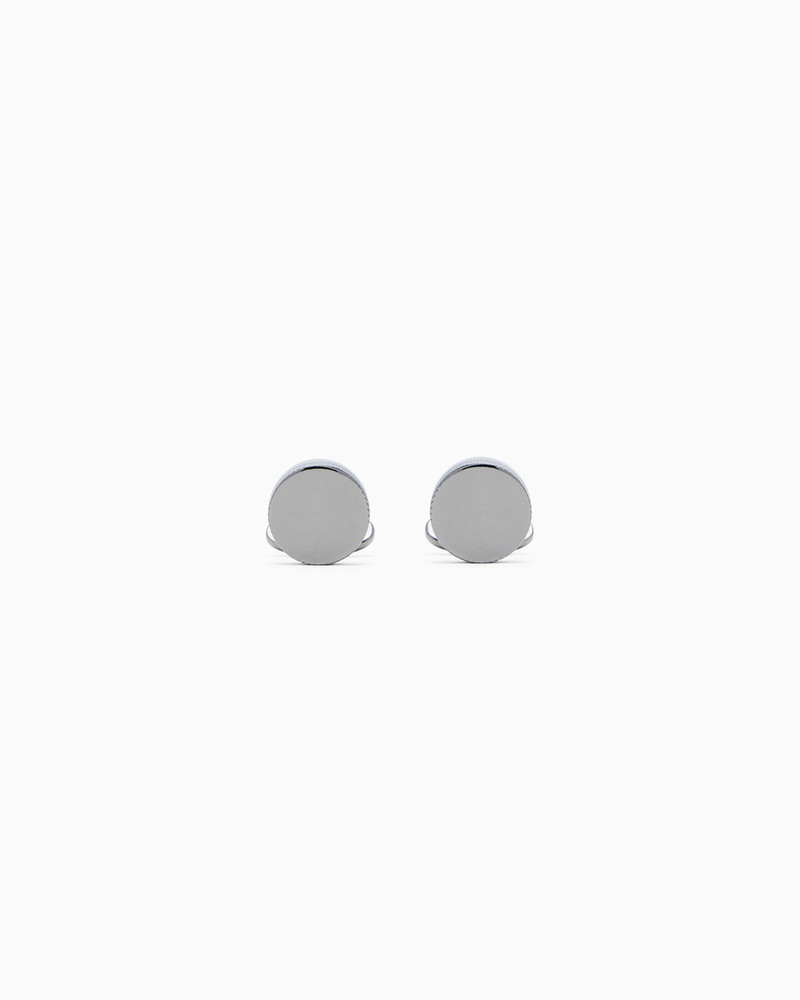 STERLING SILVER ROUND CUFFLINKS 1