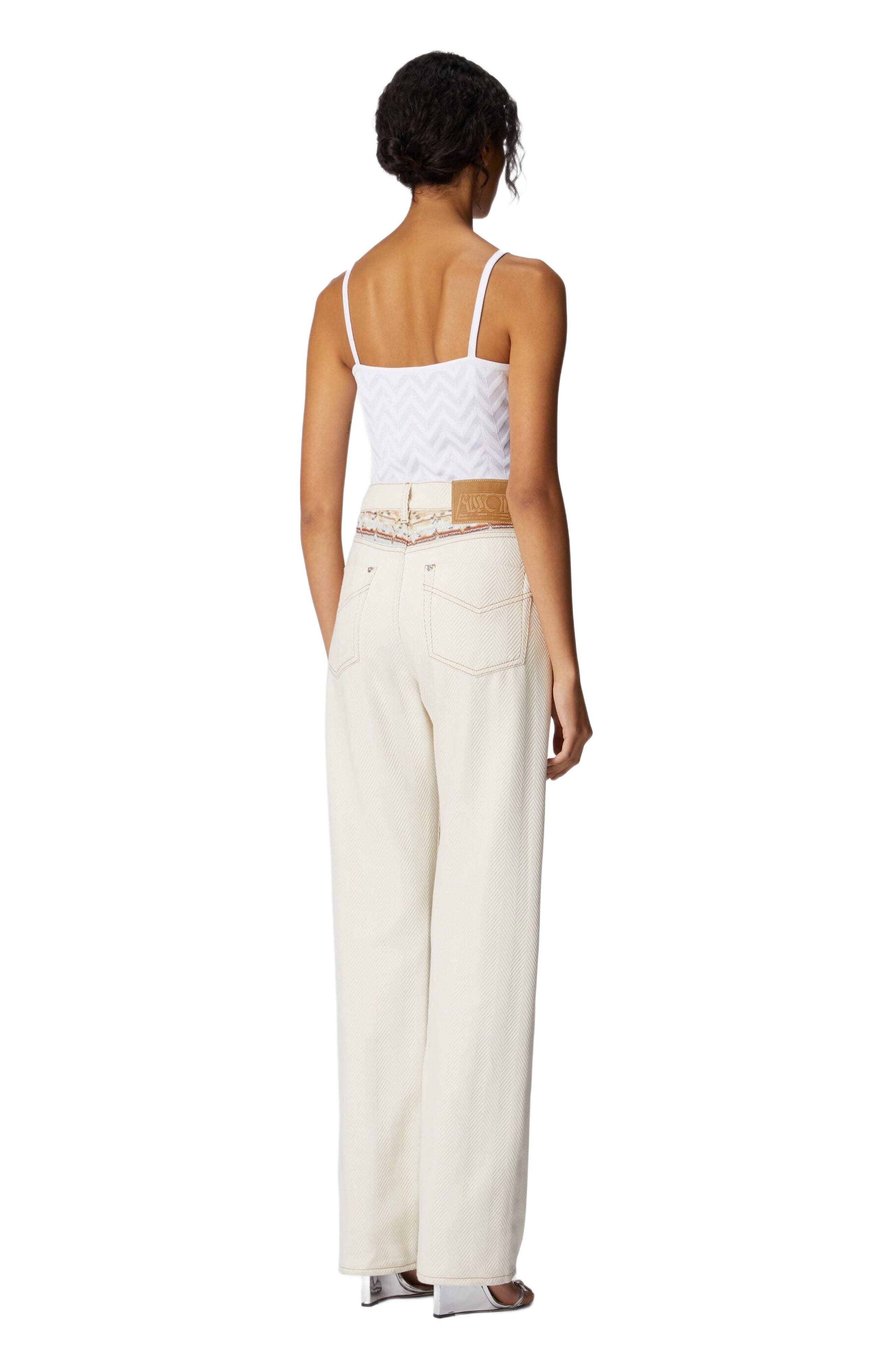 Missoni Tonal Chevron Tank Top in White at Nordstrom - 3