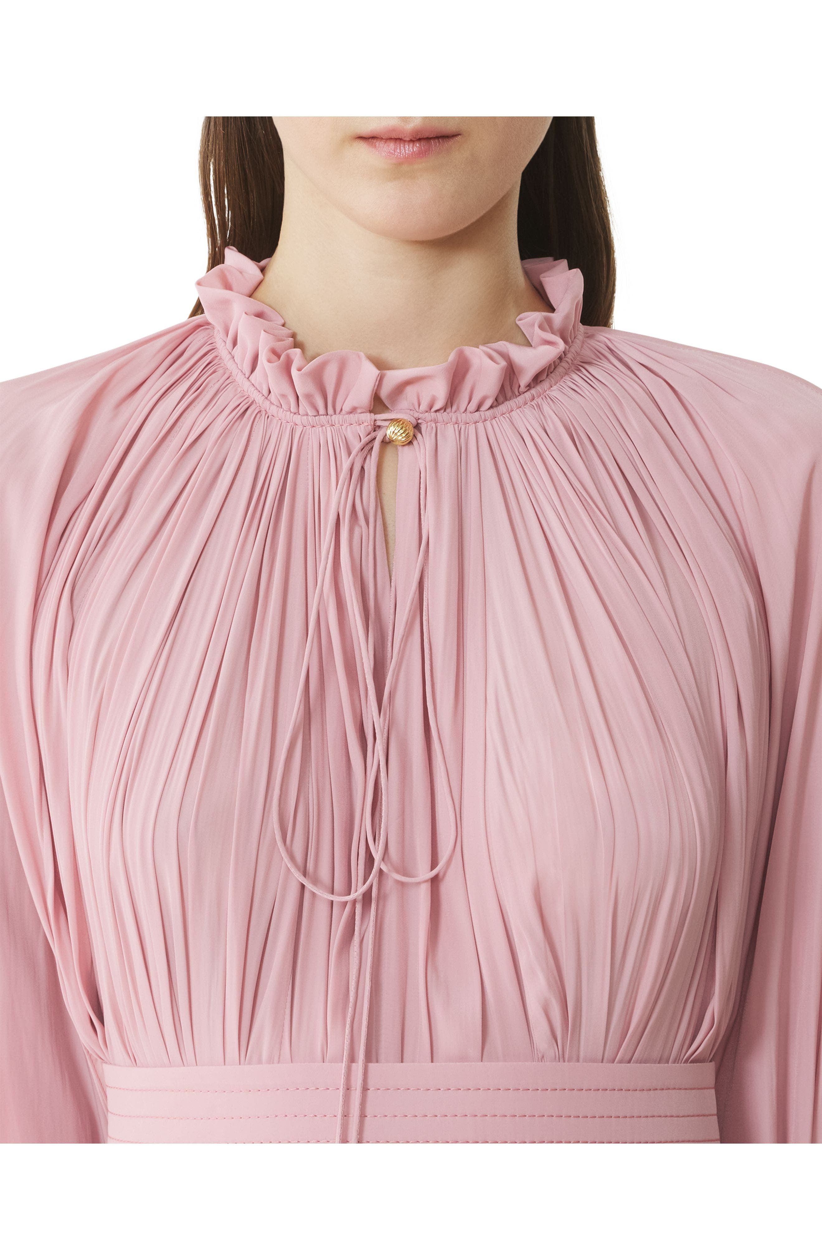 Lanvin Short Charmeuse Dress in Pink at Nordstrom - 5