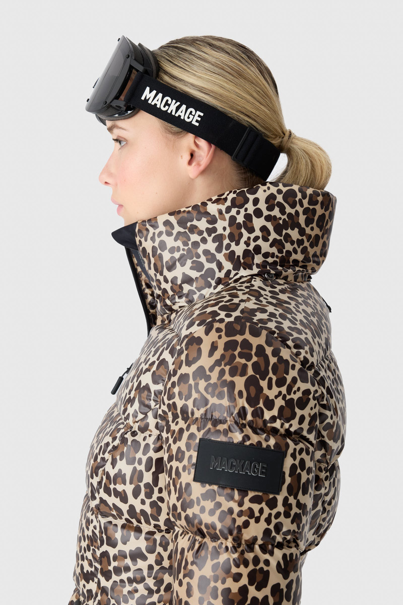 CHERYL-A Down Ski Jacket in Animal-Print 6