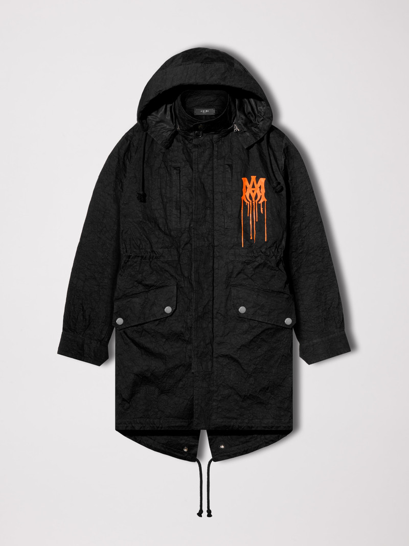METAL CRUMPLE FISHTAIL PARKA 1