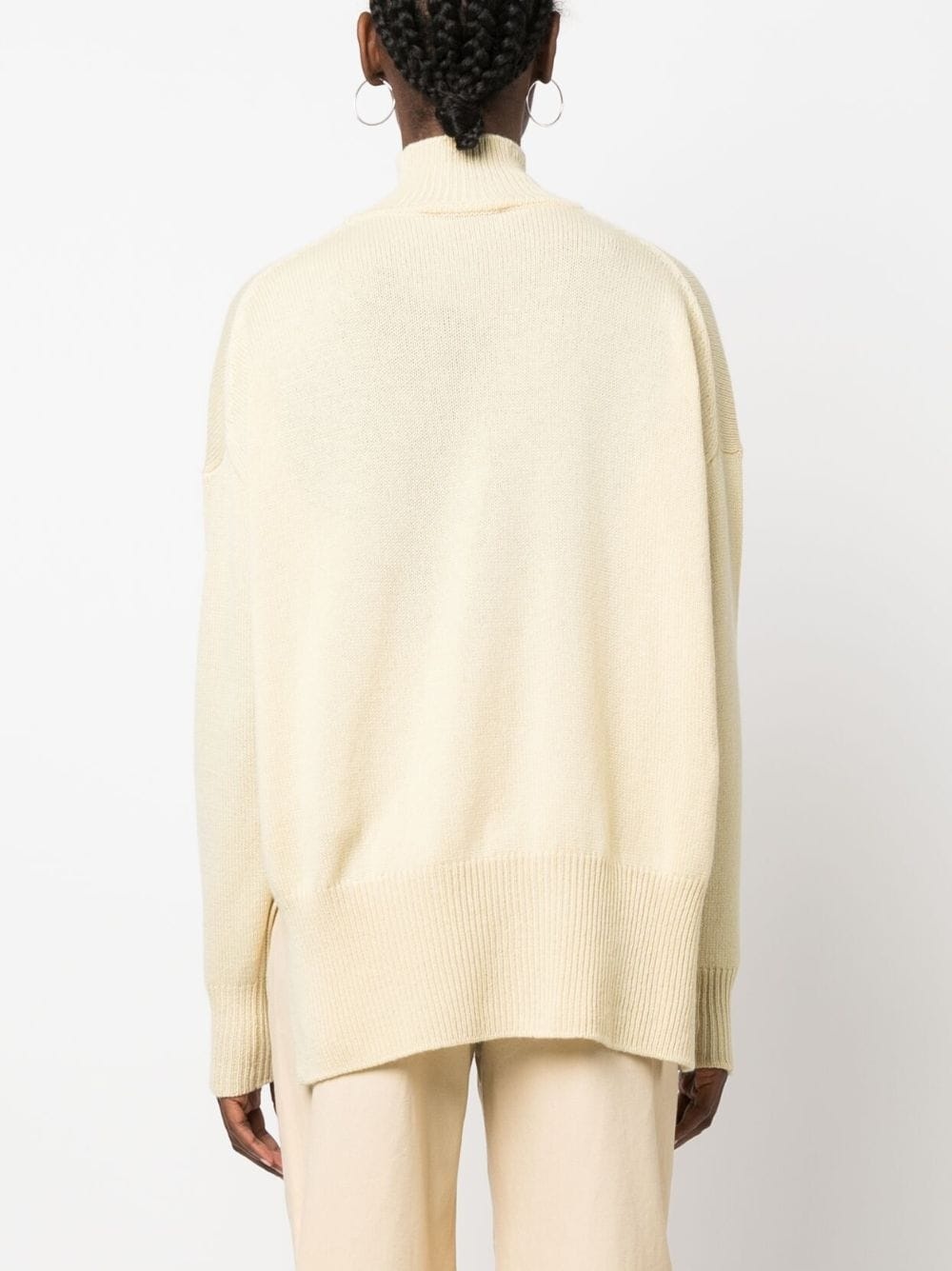 roll-neck knit jumper - 4