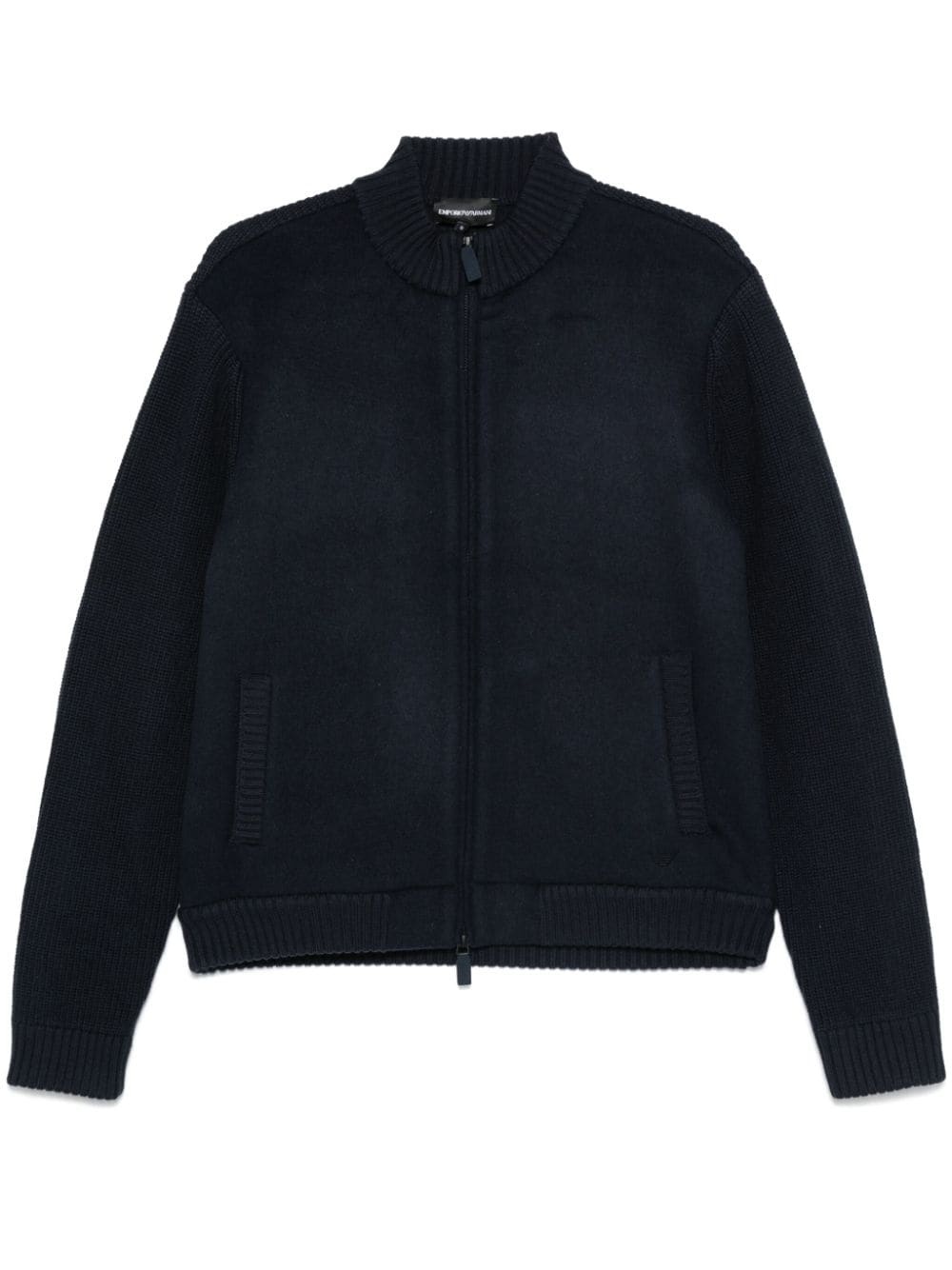 panelled cardigan - 1
