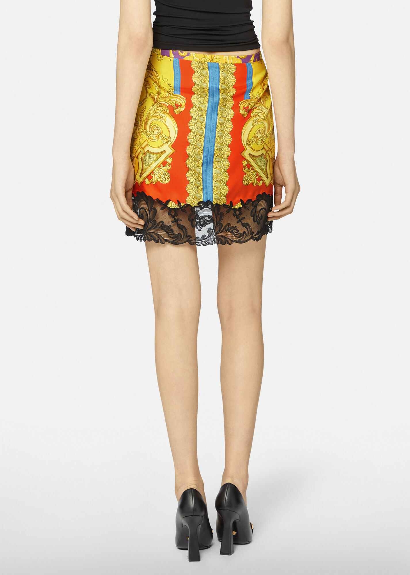 Barocco Goddess Silk Skirt - 3