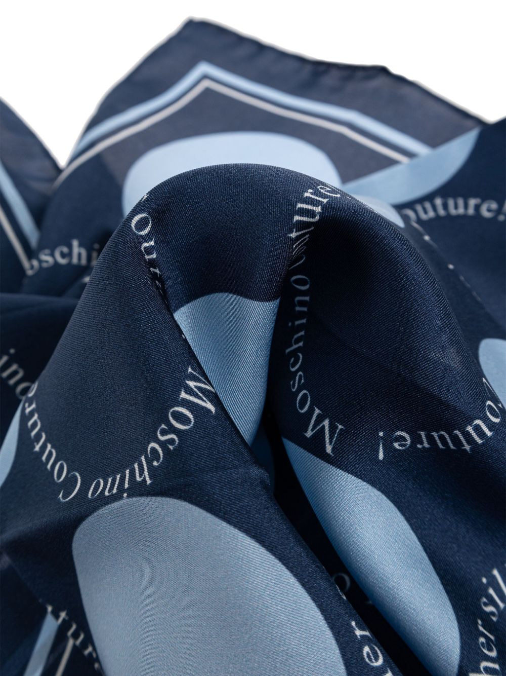 circle-print silk scarf - 2
