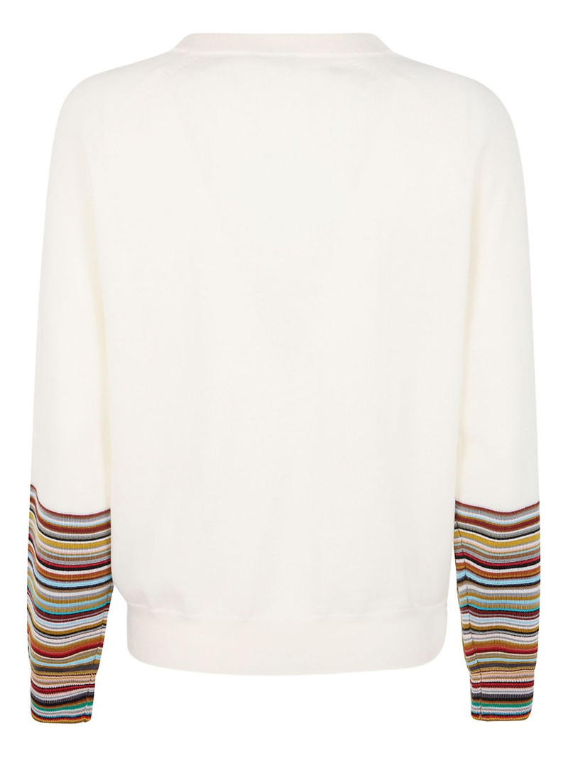 Paul Smith ribbed-cuff striped T-shirt outlook