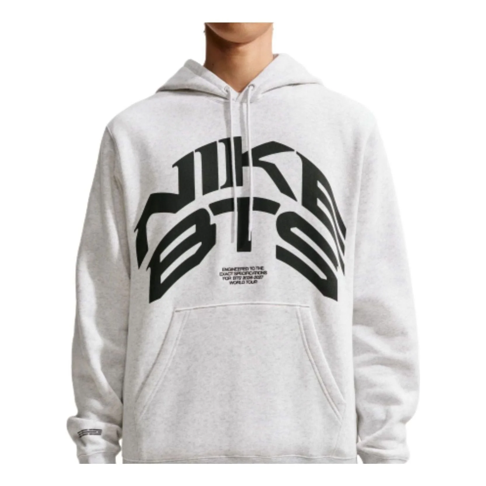 Nike x BTS Fleece Pullover Hoodie 'Birch Heather' JA8525-051 - 1