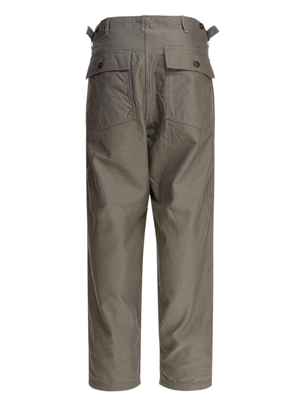 patch-pocket cotton trousers - 2