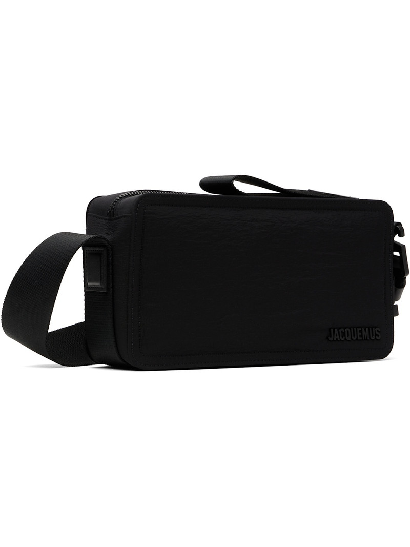 JACQUEMUS Black 'The horizontal Cuerda' Bag outlook