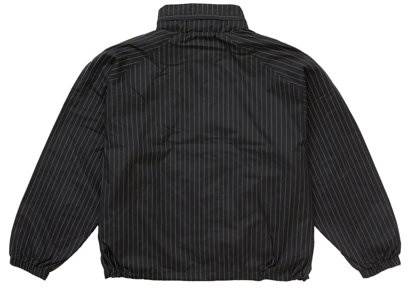 Supreme Supreme Reflective Pinstripe Track Jacket Black outlook