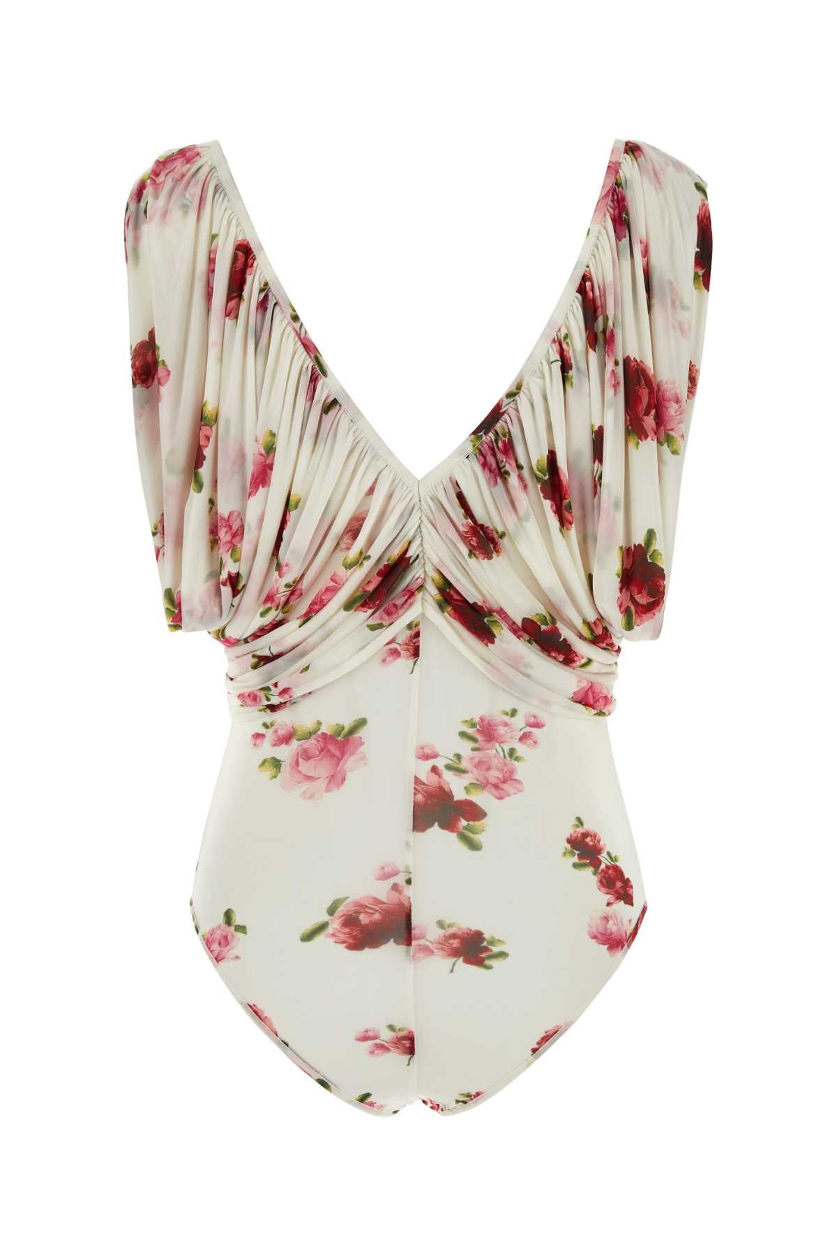 Magda Butrym Women Printed Jersey Bodysuit - 2