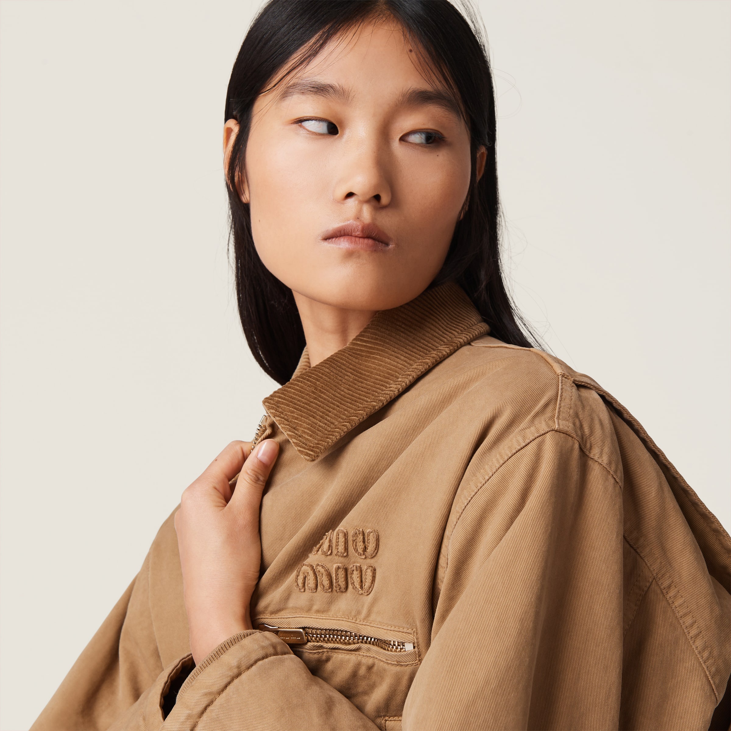 Garment-dyed gabardine blouson jacket - 4