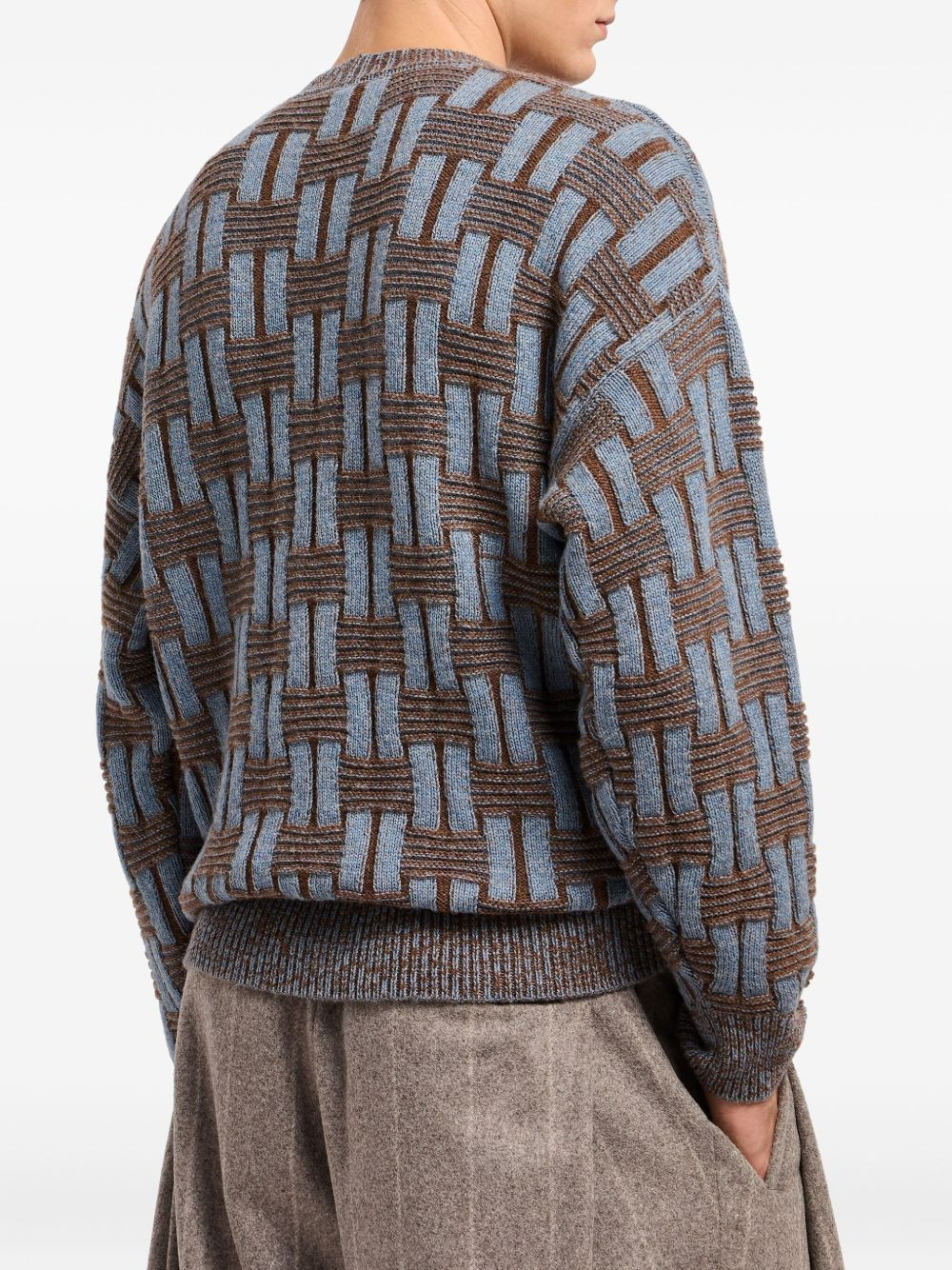geometric-pattern sweater - 3