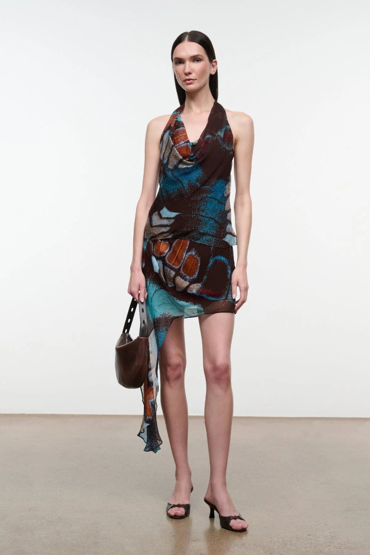 STAUD SEPHIE SKIRT BUTTERFLY SKY - 1