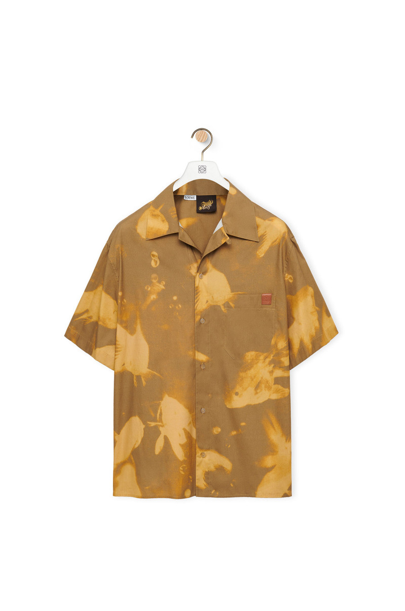 Fish bowling shirt in cotton 1