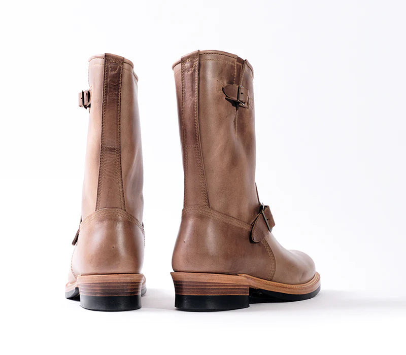 LK-003 Wabash Engineer Boots Horween CXL Natural - 6